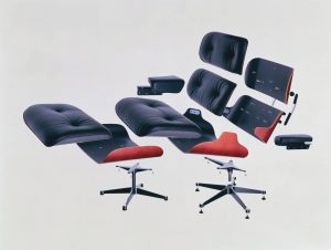 Charles & Ray Eames Lounge Chair Vitra Explosionszeichnung